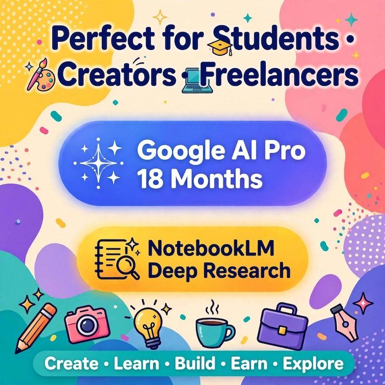 Google AI Pro 18 mois | Accès avancé Gemini | 2 To de stockage + Veo 3 | Clé numérique globale | Livraison instantanée pour les nouveaux comptes - Image 11