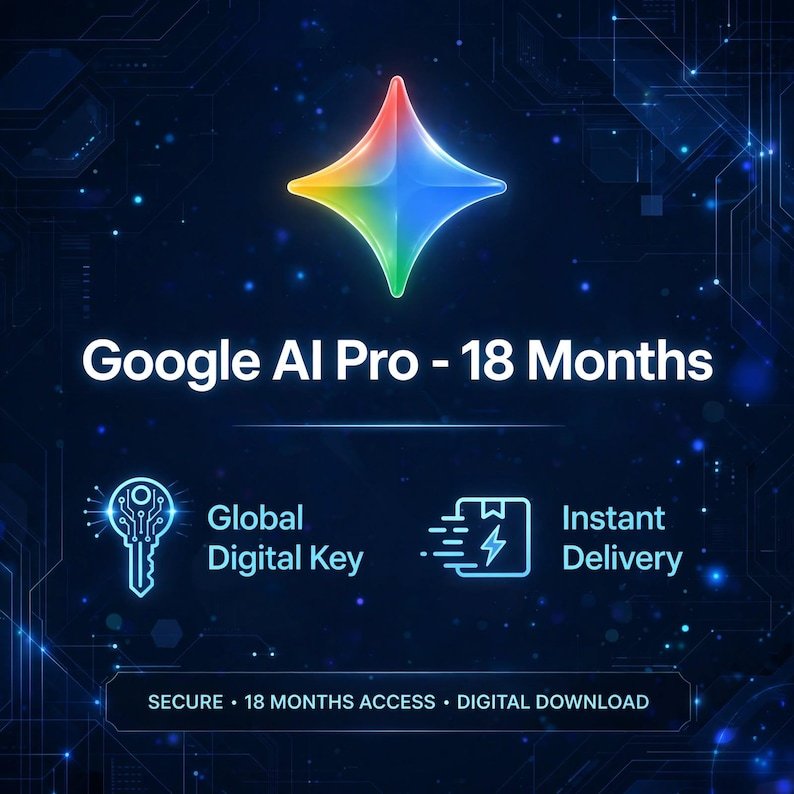 Google AI Pro 18 mois | Accès avancé Gemini | 2 To de stockage + Veo 3 | Clé numérique globale | Livraison instantanée pour les nouveaux comptes - Image 4